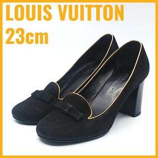 ルイヴィトン(LOUIS VUITTON)のルイヴィトン リボン パンプス レディース レザー スエード 36 23cm(ハイヒール/パンプス)