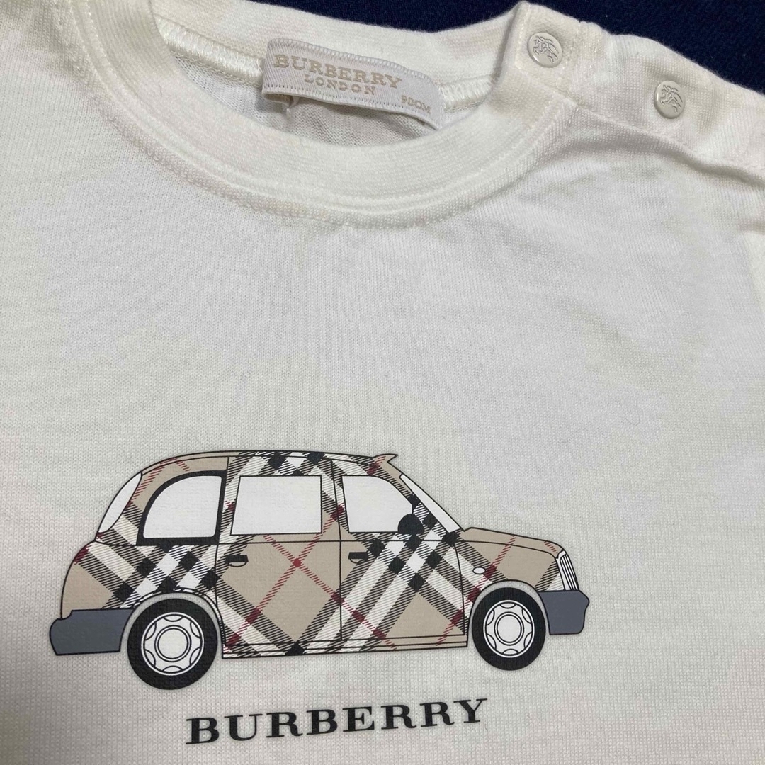 BURBERRY(バーバリー)の【未使用】バーバリー　90cm Tシャツ　チェック　ベビー　キッズ　カットソー キッズ/ベビー/マタニティのベビー服(~85cm)(Ｔシャツ)の商品写真