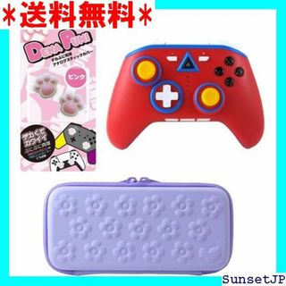 ☆未使用☆ Switch用ワイヤレスコントローラーレッド+ フラワーVI 165(その他)