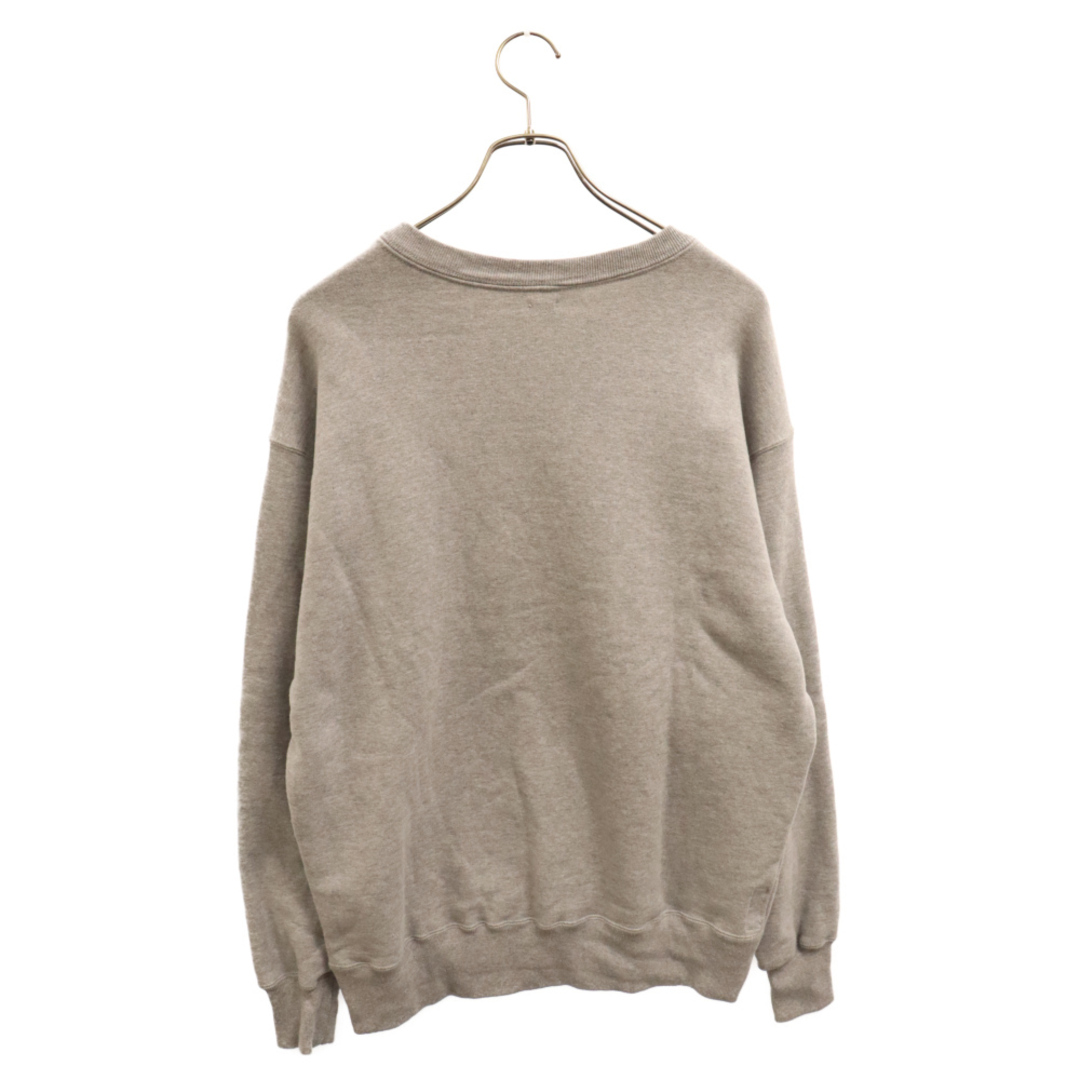 SEQUEL シークエル 23AW CREW NECK SWEAT SHIRT ロゴ刺繍クルーネック スウェット トレーナー シャツ グレー メンズのトップス(スウェット)の商品写真