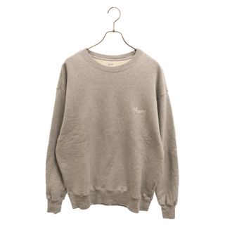 SEQUEL シークエル 23AW CREW NECK SWEAT SHIRT ロゴ刺繍クルーネック スウェット トレーナー シャツ グレー(スウェット)