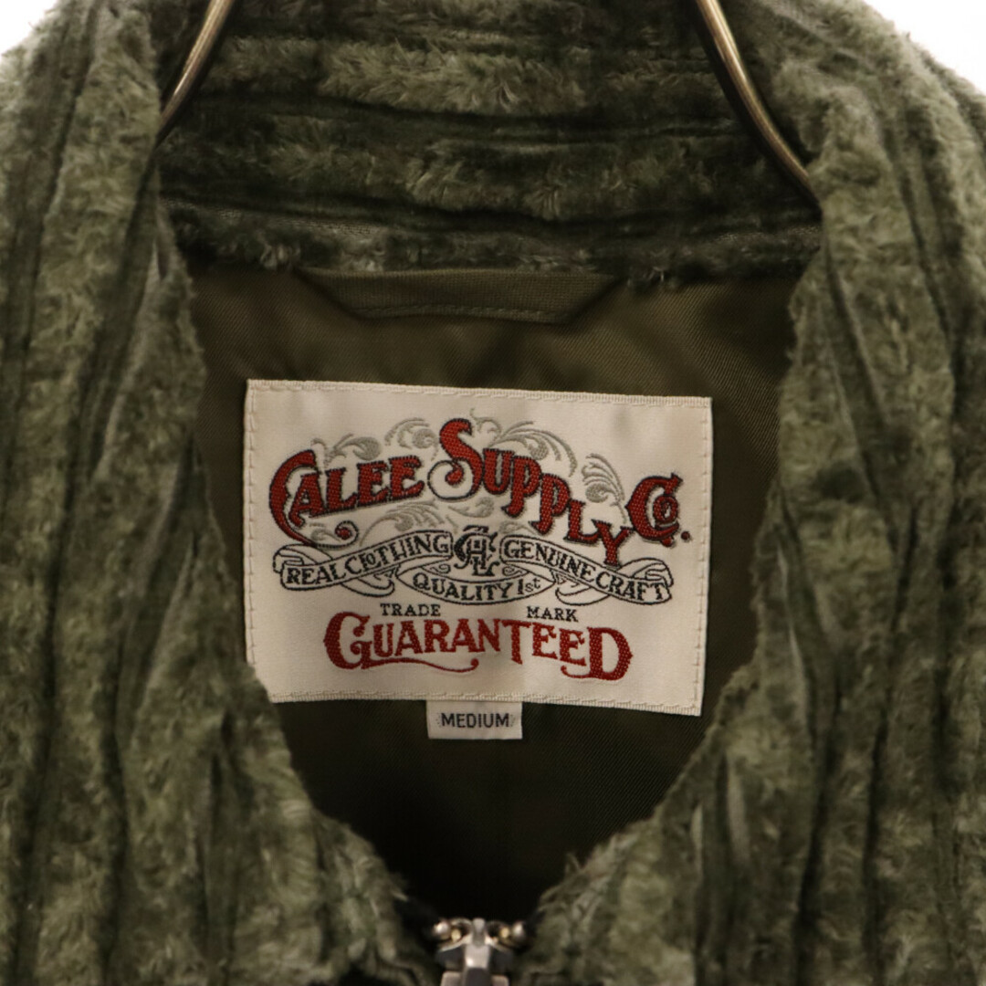 CALEE(キャリー)のCALEE キャリー JUMBO CORDUROY ZIP SHIRT JACKET CL-23AW021 ジャンボコーデュロイジャケット メンズのジャケット/アウター(フライトジャケット)の商品写真