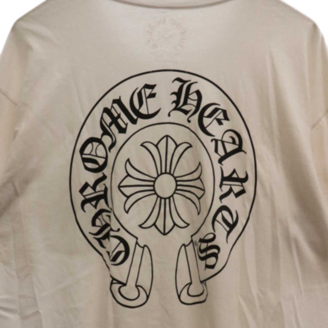 Chrome Hearts(クロムハーツ)のCHROME HEARTS クロムハーツ Horseshoe Tee ホースシュー ラベル プリント半袖Tシャツ ホワイト メンズのトップス(Tシャツ/カットソー(半袖/袖なし))の商品写真