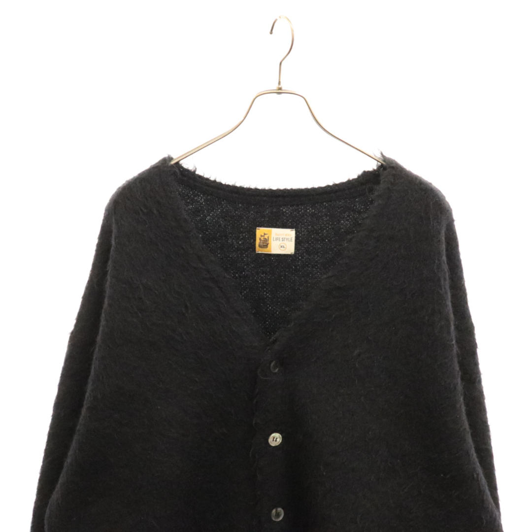 SAINT MICHAEL セントマイケル 23AW CARDIGAN/MOHAIR モヘアニットカーディガン ブラック SM-A23-0000-044 メンズのトップス(カーディガン)の商品写真