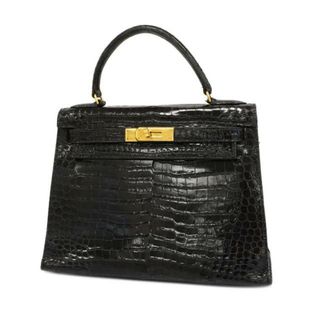 エルメス(Hermes)の★SALE 【4hd4905】エルメス ツーウェイバッグ/ケリー28/〇T刻印/ポロサス/ブラック/ゴールド金具 【中古】 レディース(その他)