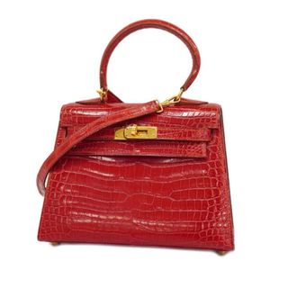 Hermes - ★SALE 【4hd4906】エルメス ツーウェイバッグ/ミニケリー/〇Y刻印/ポロサス/ルージュヴィフ/ゴールド金具 【中古】 レディース