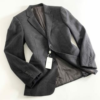 ARMANI COLLEZIONI - 31d27 《新品タグ付き》 ARMANI COLLEZIONI アルマーニコレッツォーニ テーラードジャケット ブレザー 総柄 サイズ52 グレー メンズ 紳士服