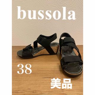 bussola - bussolaサンダル　大人気　本革　24.0  ほぼ新品　美品