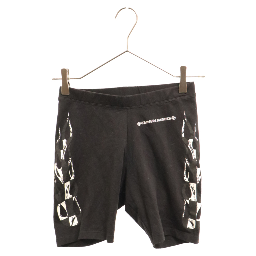 Chrome Hearts(クロムハーツ)のCHROME HEARTS クロムハーツ  × MATTY BOY FLAMES BIKER SHORTS ×  マッティボーイ バイカーショーツ ハーフパンツ レディース ブラック レディースのパンツ(ショートパンツ)の商品写真