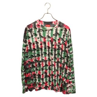 シュプリーム(Supreme)のSUPREME シュプリーム 21SS Dyed Bear L/S Tee ダイストライプ ベアー総柄長袖Tシャツ カットソー マルチカラー(Tシャツ/カットソー(七分/長袖))