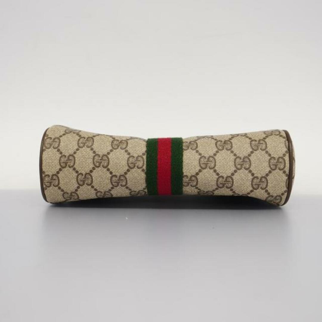 Gucci(グッチ)の【4hd4935】グッチ クラッチバッグ/GGスプリーム/シェリーライン/010 378/PVC/レザー/ブラウン/ゴールド金具 【中古】 レディース メンズのバッグ(セカンドバッグ/クラッチバッグ)の商品写真