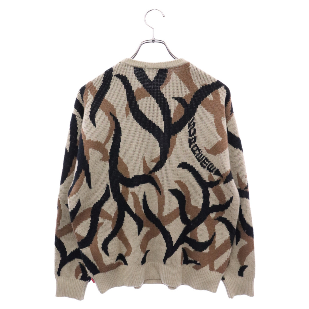 Supreme(シュプリーム)のSUPREME シュプリーム 19AW Tribal Camo Sweater トライバルカモ アクリルニット クルーネックセーター ベージュ メンズのトップス(ニット/セーター)の商品写真