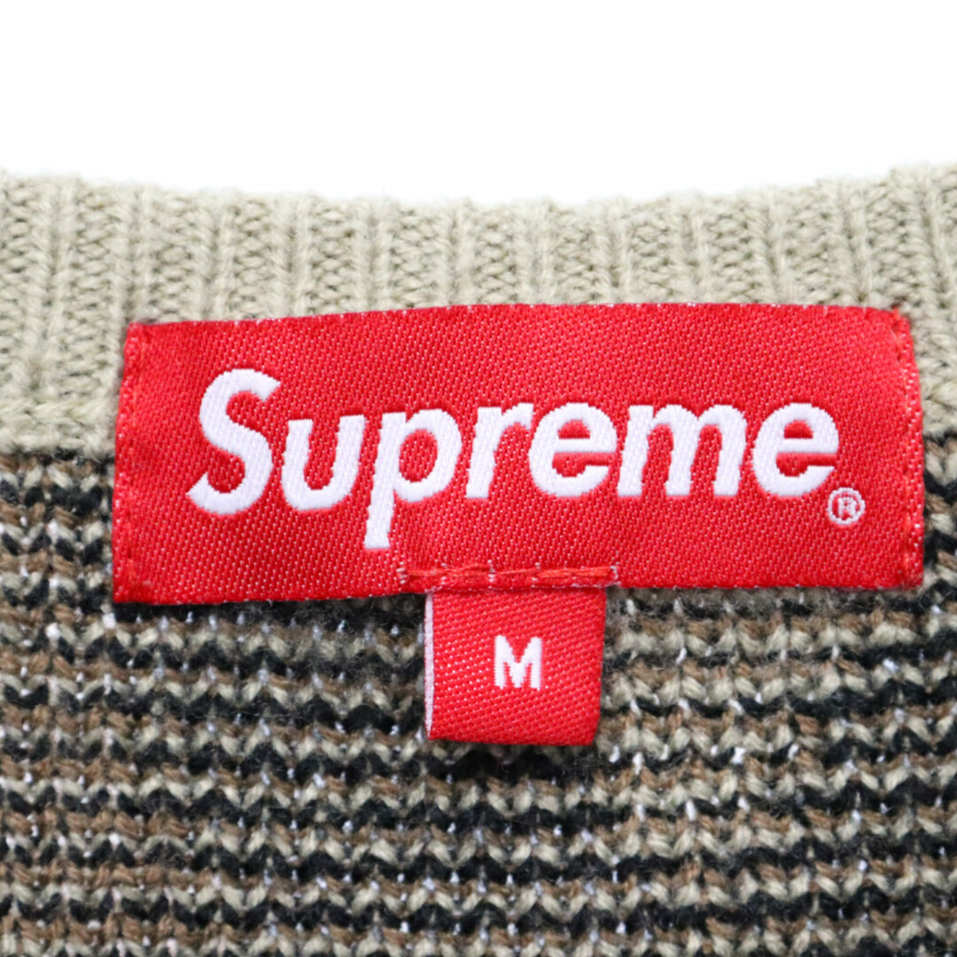 Supreme(シュプリーム)のSUPREME シュプリーム 19AW Tribal Camo Sweater トライバルカモ アクリルニット クルーネックセーター ベージュ メンズのトップス(ニット/セーター)の商品写真