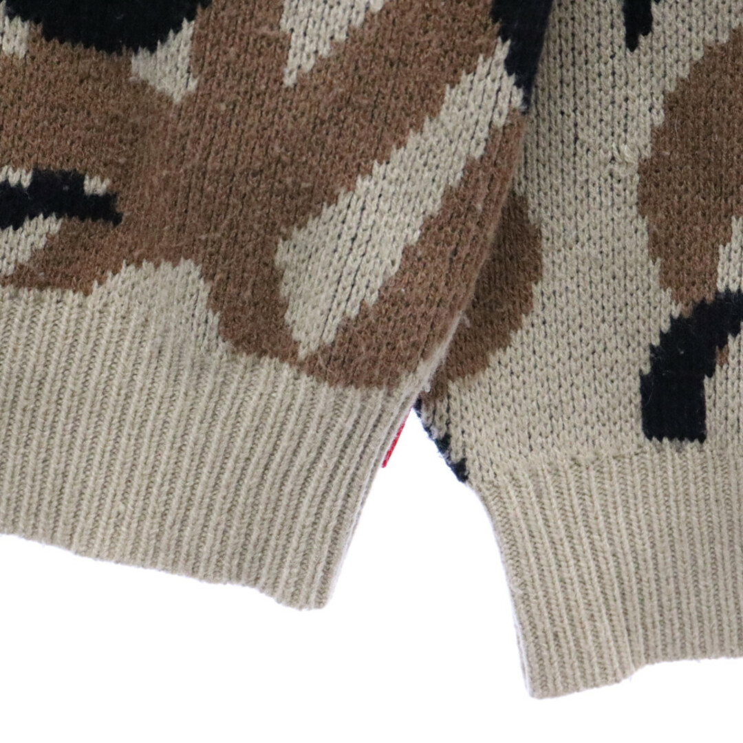 Supreme(シュプリーム)のSUPREME シュプリーム 19AW Tribal Camo Sweater トライバルカモ アクリルニット クルーネックセーター ベージュ メンズのトップス(ニット/セーター)の商品写真