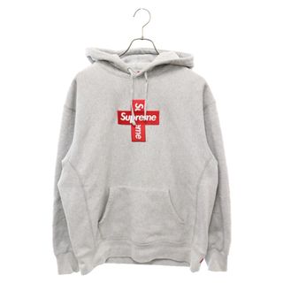 シュプリーム(Supreme)のSUPREME シュプリーム 20AW Cross Box Logo Hooded Sweatshirt クロスボックスロゴ スウェット プルオーバーパーカー グレー(パーカー)