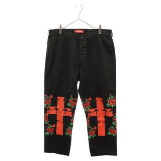 シュプリーム(Supreme)のSUPREME シュプリーム 23SS Destruction of Purity Chino Pants デストラクション オブ ピュアリティーコットンチノスラックスパンツ ブラック/レッド(その他)