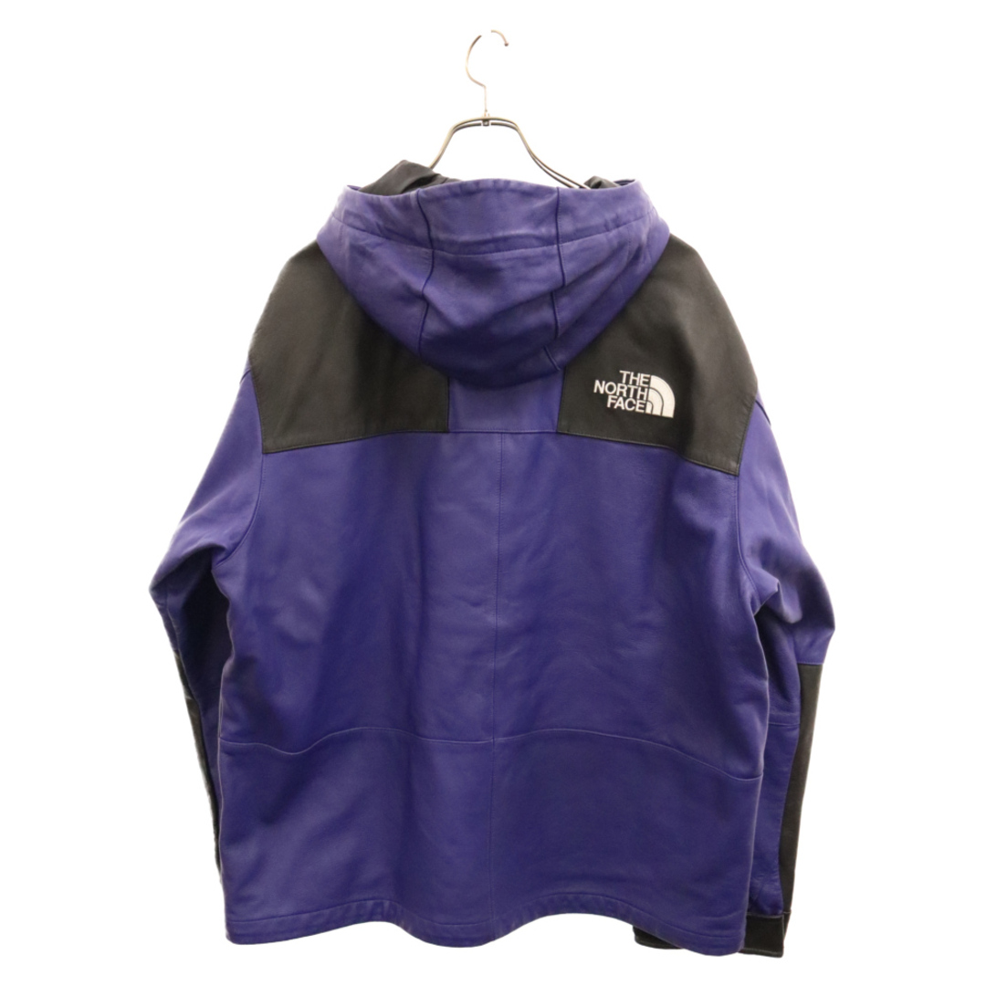 Supreme(シュプリーム)のSUPREME シュプリーム 18AW × THE NORTH FACE Leather Mountain Jacket ザ ノースフェイス レザーマウンテンジャケット ブルー NF0A3VJ8 メンズのジャケット/アウター(マウンテンパーカー)の商品写真