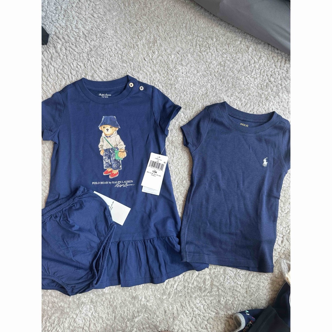 POLO RALPH LAUREN(ポロラルフローレン)のラルフローレン  ポロベア　ワンピース　12m キッズ/ベビー/マタニティのベビー服(~85cm)(ワンピース)の商品写真