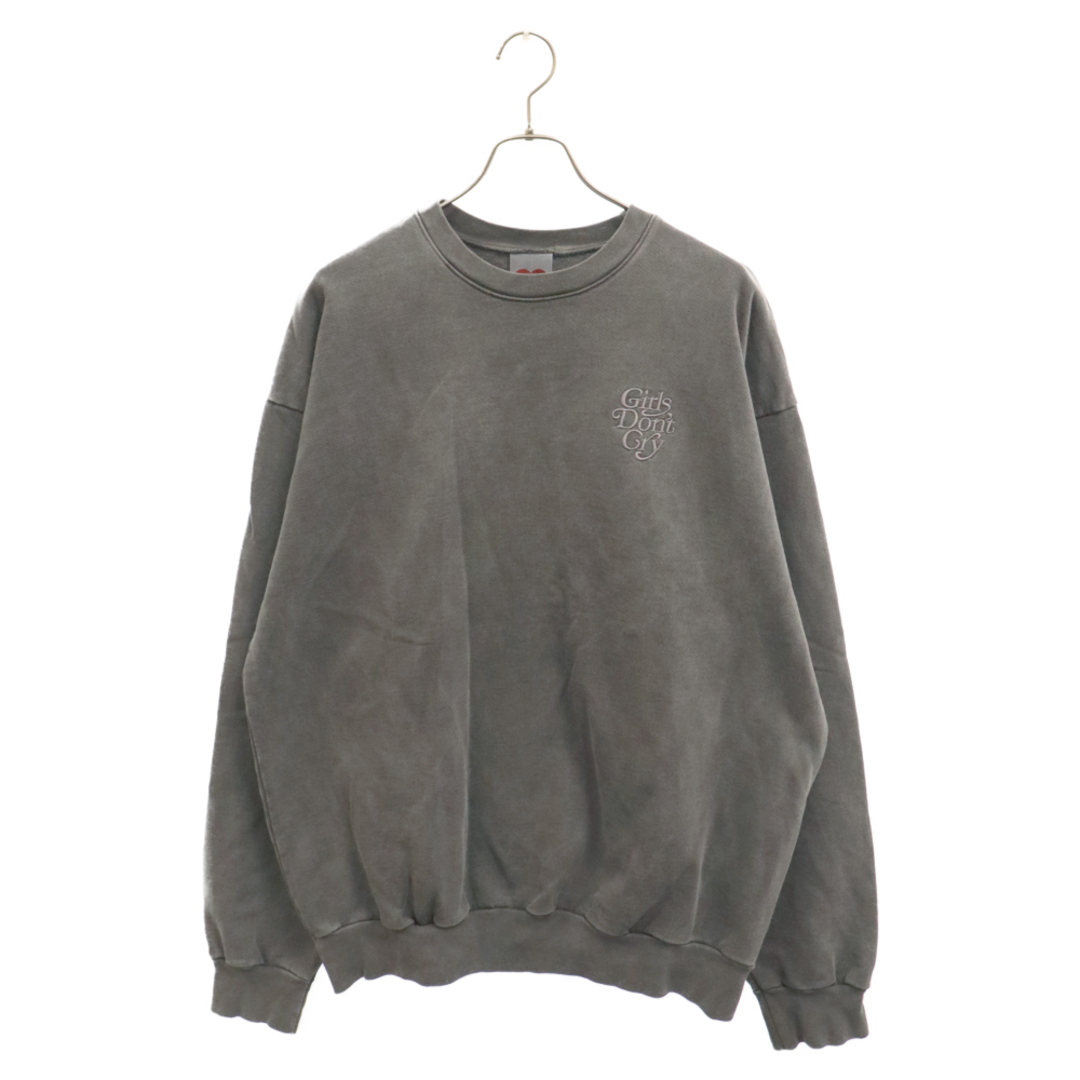 Girls Don't Cry ガールズドントクライ 19AW Tonal Crewneck Sweatshirt トーナルクルーネックスウェットシャツ オーバーダイスウェットトレーナー グレー メンズのトップス(スウェット)の商品写真