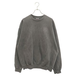 Girls Don't Cry ガールズドントクライ 19AW Tonal Crewneck Sweatshirt トーナルクルーネックスウェットシャツ オーバーダイスウェットトレーナー グレー(スウェット)