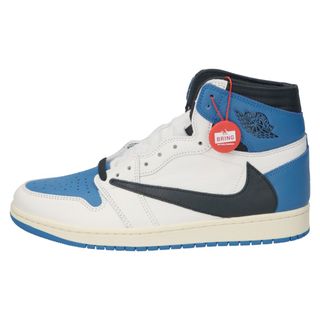 ナイキ(NIKE)のNIKE ナイキ  × TRAVIS SCOTT FRAGMENT DESIGN AIR JORDAN 1 HIGH OG SP DH3227-105 トラヴィス スコット フラグメント エアジョーダン1 ハイカットスニーカー US9.5/27.5cm(スニーカー)