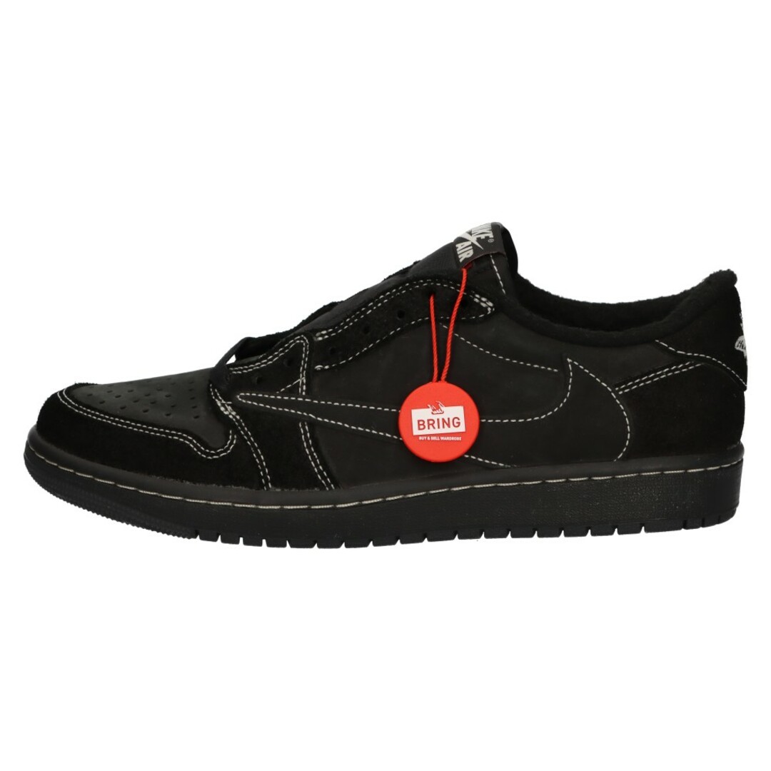 NIKE(ナイキ)のNIKE ナイキ × TRAVIS SCOTT AIR JORDAN 1 LOW OG SP BLACK PHANTOM DM7866-001 ×トラヴィススコット エアジョーダン1 ブラックファントム ローカットスニーカー メンズの靴/シューズ(スニーカー)の商品写真