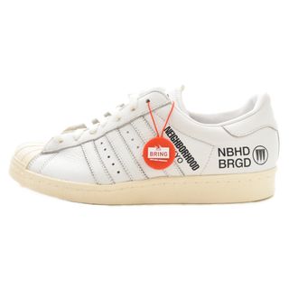 アディダス(adidas)のadidas アディダス  × NEIGHBORHOOD SUPERSTAR NBHD × ネイバーフッド スーパースターローカットスニーカー ホワイト US9.5/27.5cm F34156(スニーカー)