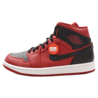 ナイキ(NIKE)のNIKE ナイキ AIR JORDAN 1 MID Reverse Bred 554724-660 エアジョーダン1 ミッド リバースブレッド ミッドカット スニーカー シューズ レッド/ブラック US8.5/26.5cm(スニーカー)