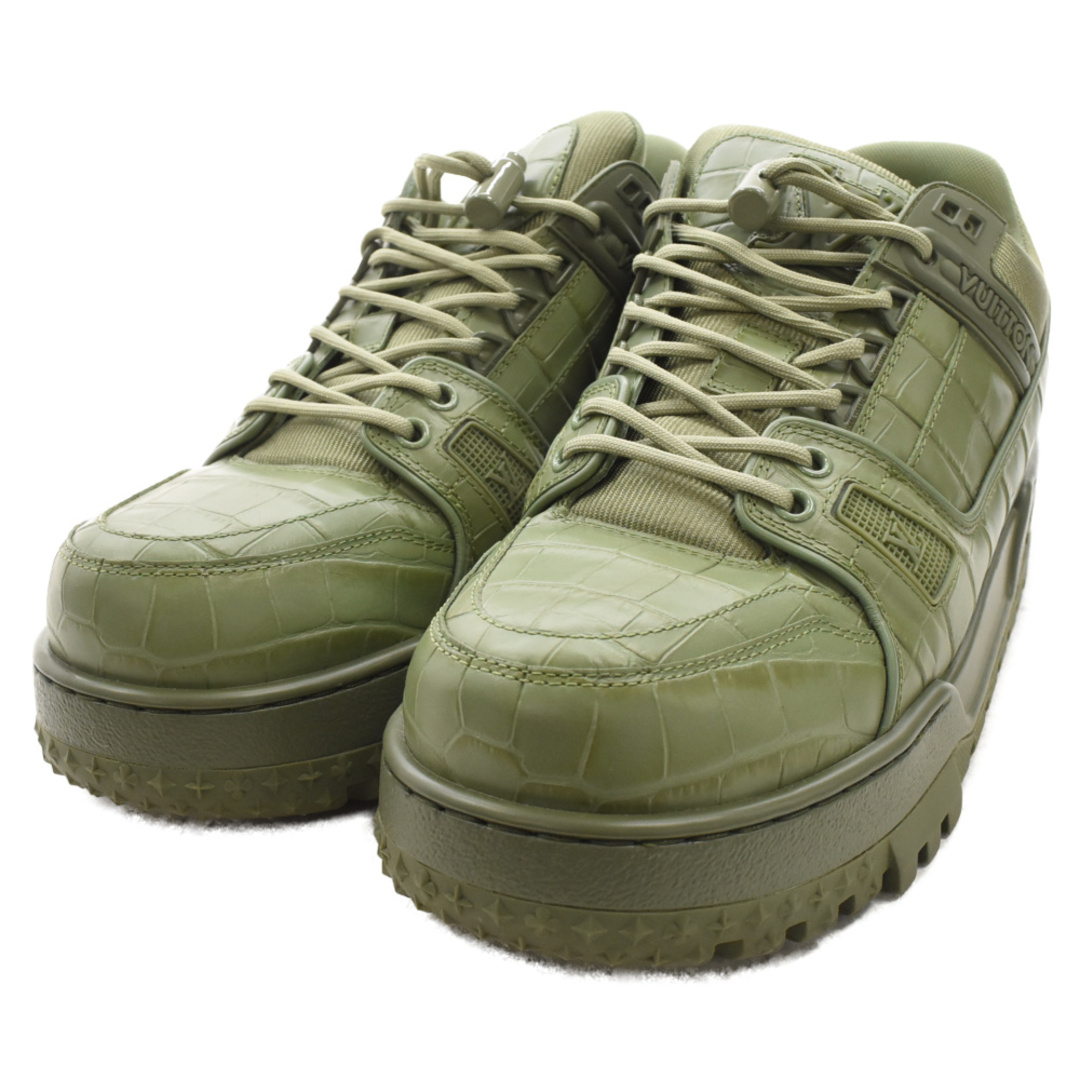 LOUIS VUITTON(ルイヴィトン)のLOUIS VUITTON ルイヴィトン 24SS LV Trainer Maxi Sneaker Khaki LVトレイナー マキシ ローカットスニーカー シューズ カーキ グリーン 1ACN21 7 1/2 メンズの靴/シューズ(スニーカー)の商品写真