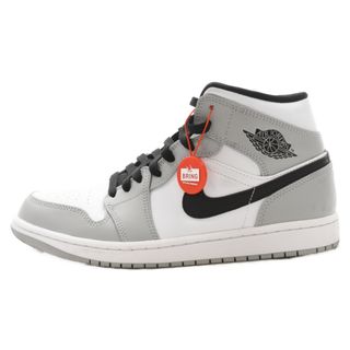 ナイキ(NIKE)のNIKE ナイキ AIR JORDAN 1 MID SMOKE GREY 554724-092 エアジョーダン1 ミッド スモークグレー ミドルカットスニーカー グレーUS8/26cm(スニーカー)