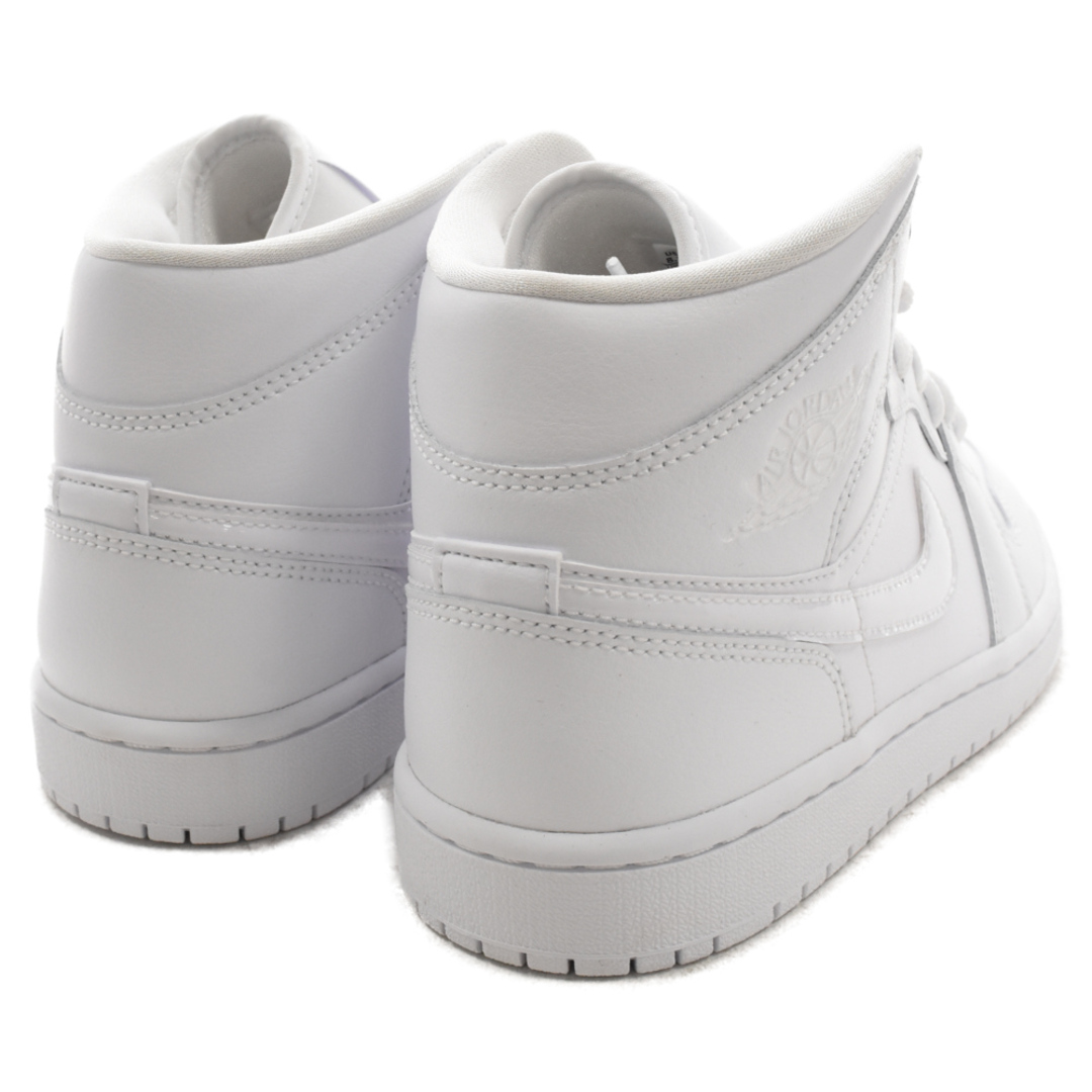 NIKE(ナイキ)のNIKE ナイキ WMNS AIR JORDAN 1 MID TRIPLE WHITE DV0991-111 ウィメンズ エアジョーダン1 ミッド トリプルホワイト ミドルカットスニーカー ホワイト US8.5/25.5cm メンズの靴/シューズ(スニーカー)の商品写真