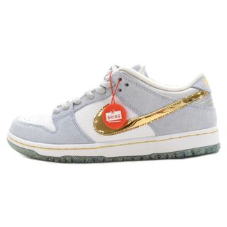 ナイキ(NIKE)のNIKE SB ナイキエスビー ×ショーン クライヴァー ダンク ホリデースペシャル ローカットスニーカー ライトブルー US9.5/27.5cm DC9936-100(スニーカー)