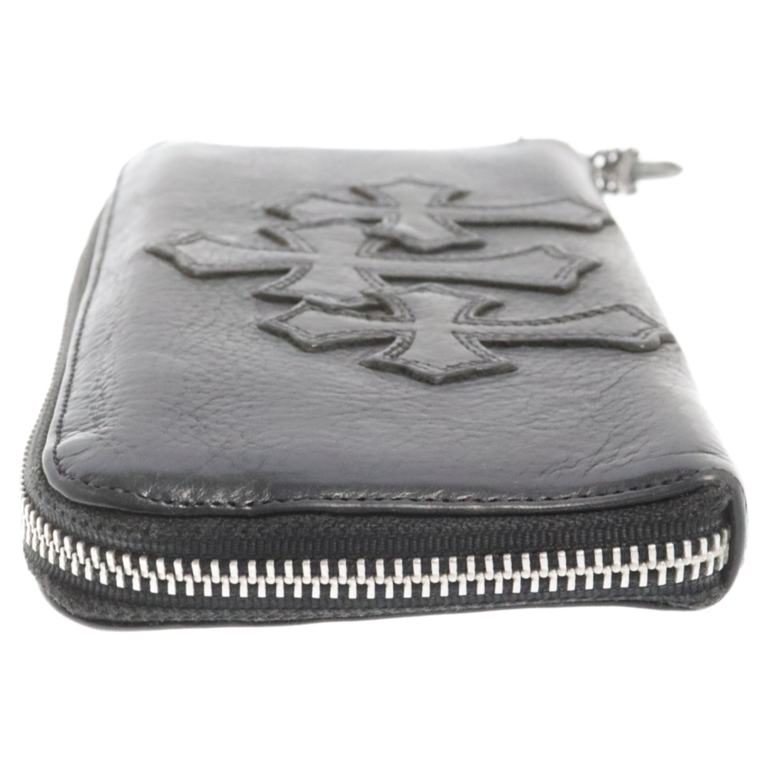 Chrome Hearts(クロムハーツ)のCHROME HEARTS クロムハーツ REC F ZIP 3セメタリー クロスパッチ ラウンドファスナーウォレット 長財布 ブラック メンズのファッション小物(長財布)の商品写真