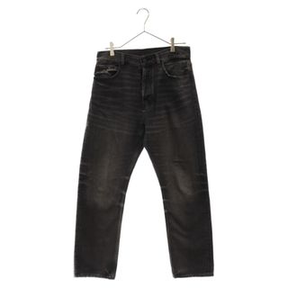 FOG Essentials エフオージー エッセンシャルズ 5 Pocket Jean 5ポケット ボタンフライ ラバーロゴ ストレートデニムパンツ ブラック(デニム/ジーンズ)