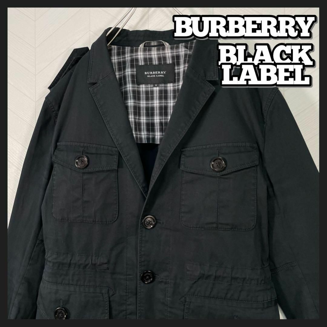 BURBERRY BLACK LABEL(バーバリーブラックレーベル)のBURBERRY BLACKLABEL ミリタリー ジャケット ストレッチ 薄手 メンズのジャケット/アウター(ミリタリージャケット)の商品写真