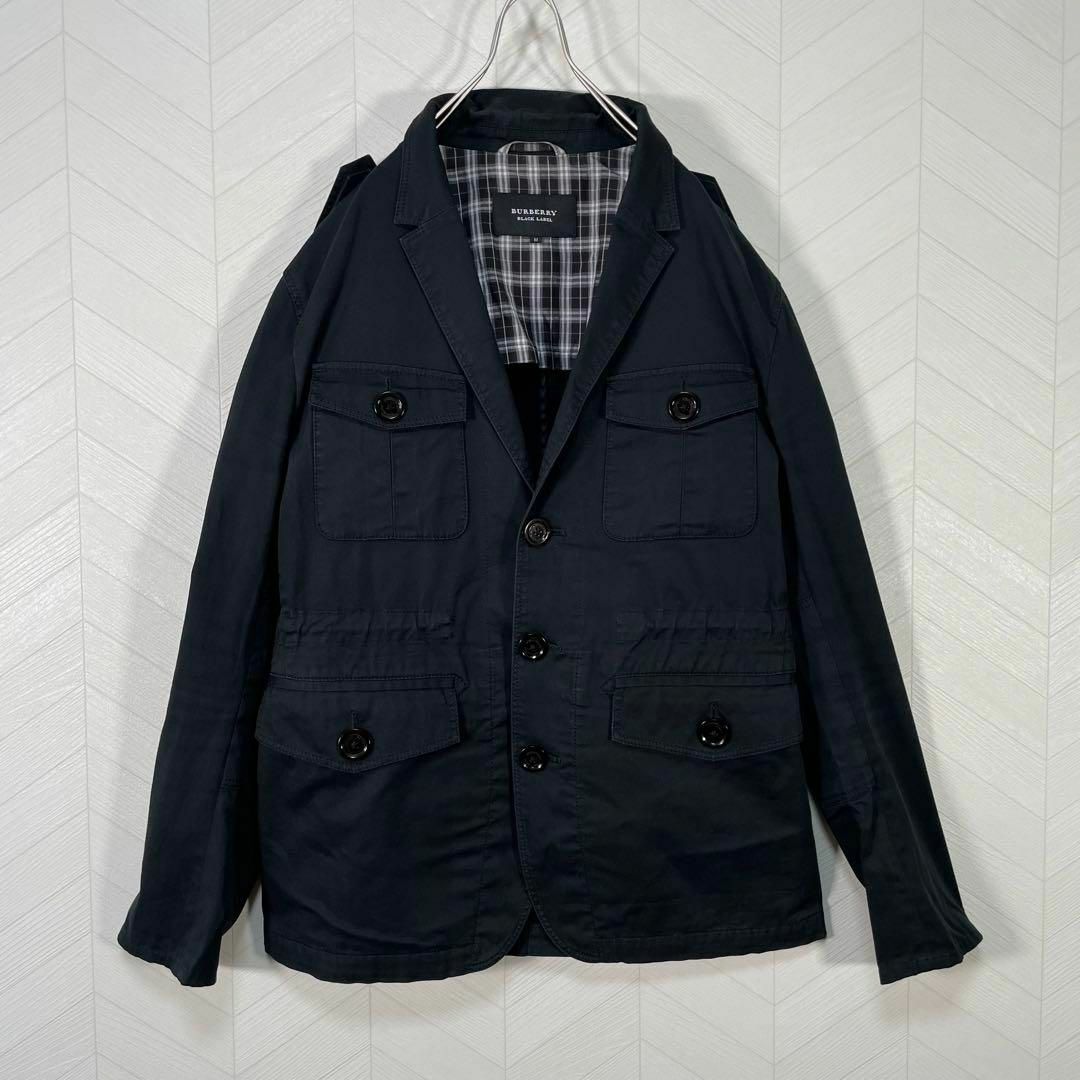 BURBERRY BLACK LABEL(バーバリーブラックレーベル)のBURBERRY BLACKLABEL ミリタリー ジャケット ストレッチ 薄手 メンズのジャケット/アウター(ミリタリージャケット)の商品写真