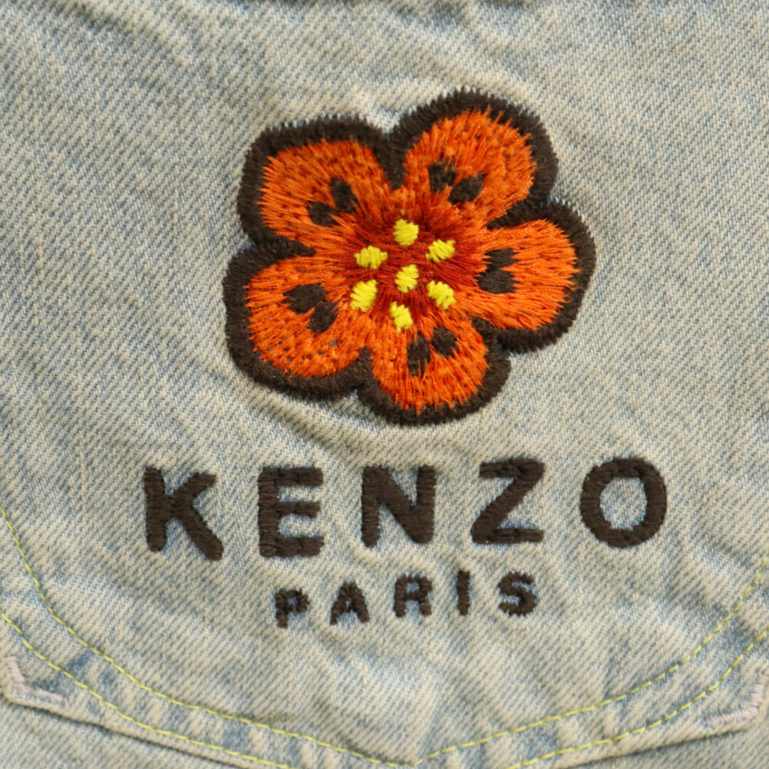 KENZO(ケンゾー)のKENZO ケンゾー Boke Flower ボケ フラワー 刺繍 クレストリラックスジーンズ デニム パンツ レディース インディゴ FC52DP201CEB レディースのパンツ(デニム/ジーンズ)の商品写真