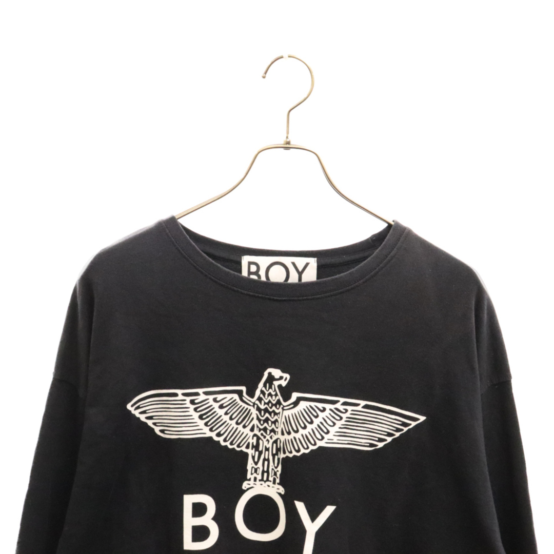 Boy London(ボーイロンドン)のBOY LONDON ボーイロンドン ロゴ プリント ロング スリーブ 長袖カットソー ブラック メンズのトップス(Tシャツ/カットソー(七分/長袖))の商品写真