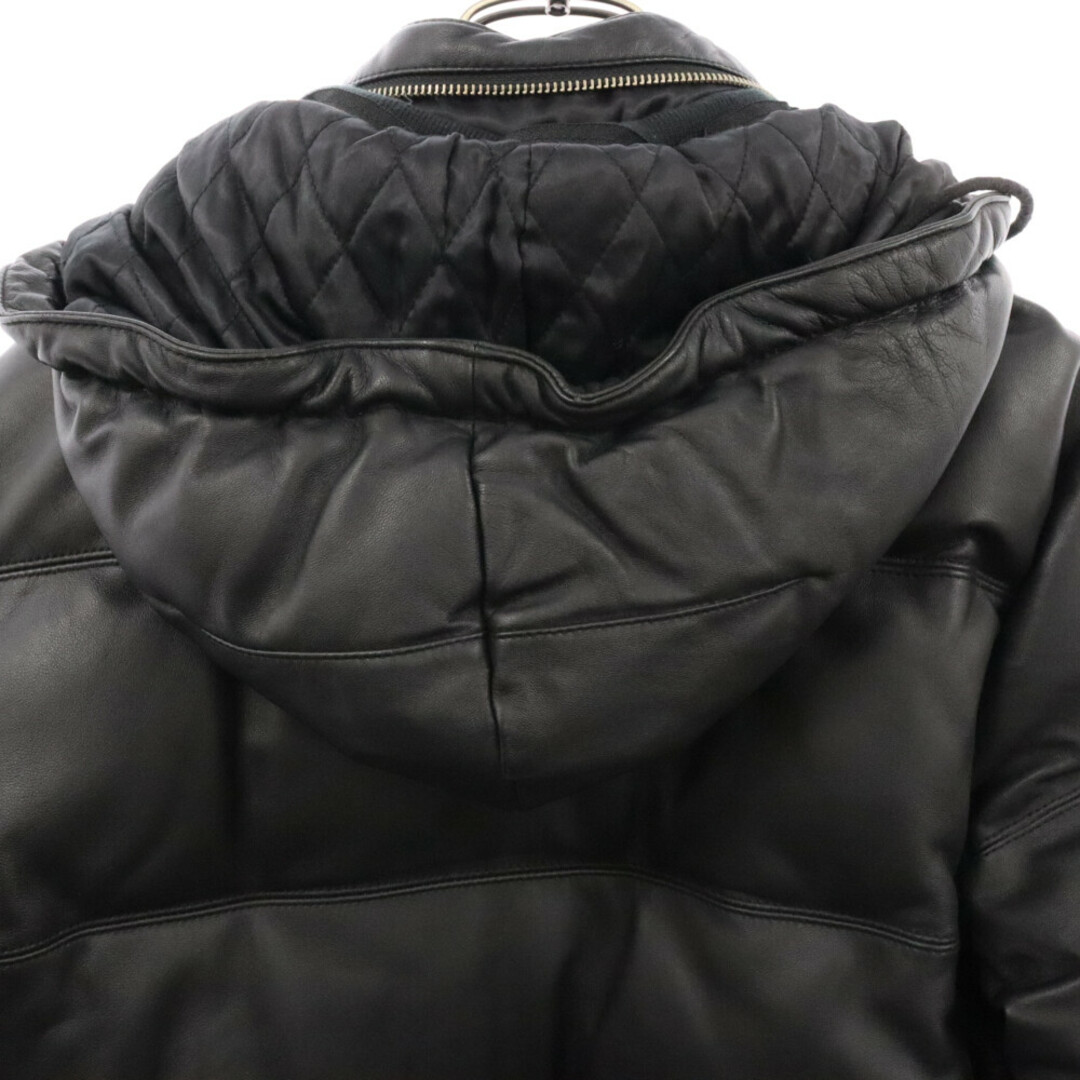 Supreme(シュプリーム)のSUPREME シュプリーム 10AW Leather Down Jacket レザーダウンジャケット ブラック メンズのジャケット/アウター(ダウンジャケット)の商品写真