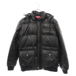 シュプリーム(Supreme)のSUPREME シュプリーム 10AW Leather Down Jacket レザーダウンジャケット ブラック(ダウンジャケット)