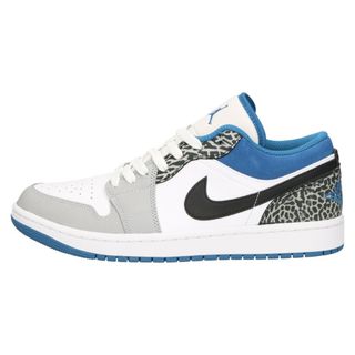 ナイキ(NIKE)のNIKE ナイキ AIR JORDAN 1 LOW TRUE BLUE エアジョーダンワン ローカットスニーカー トゥルーブルー セメント グレー/ブルー US9/27cm DM1199-140(スニーカー)