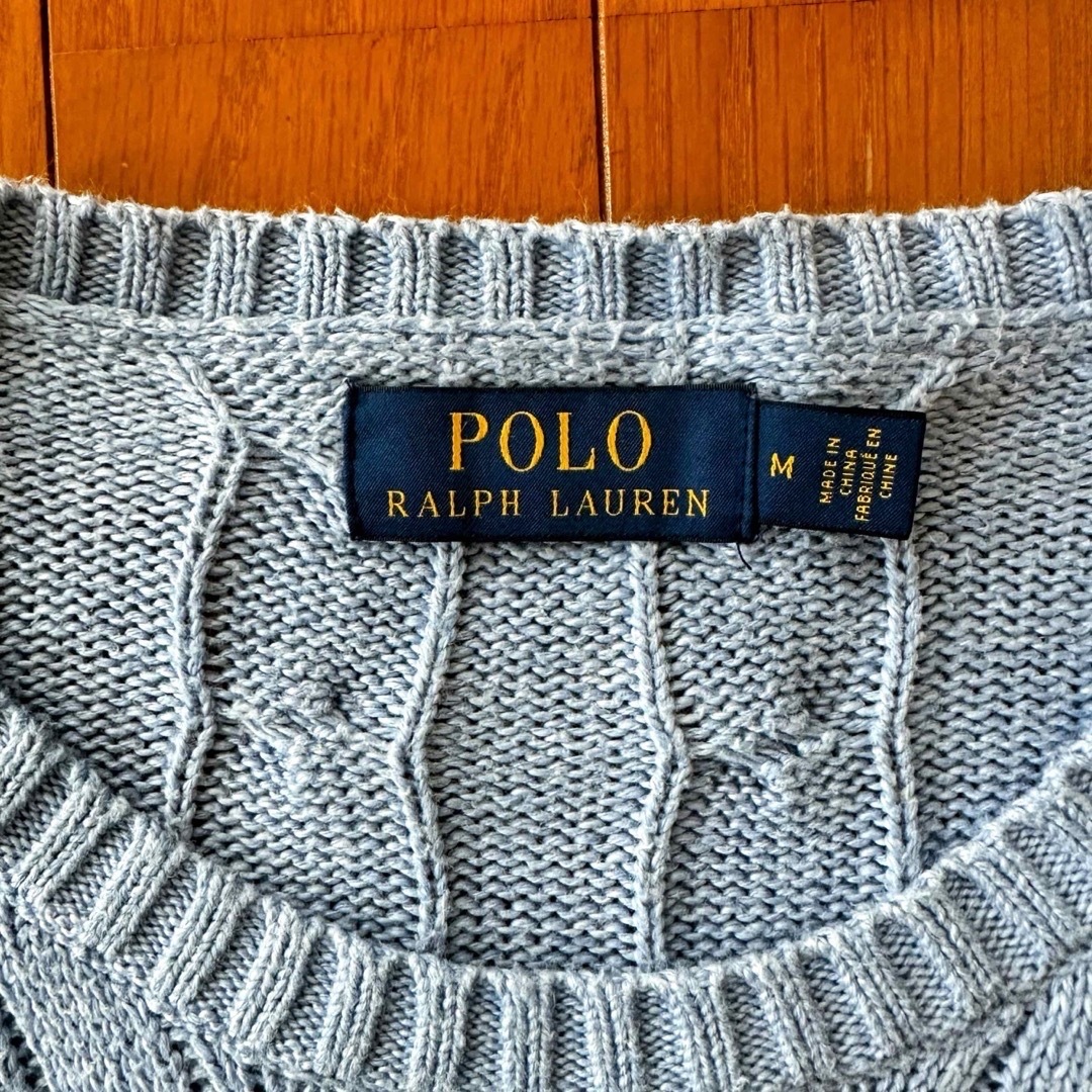 POLO RALPH LAUREN(ポロラルフローレン)のポロラルフローレン　コットンセーター　Ｍ メンズのトップス(ニット/セーター)の商品写真