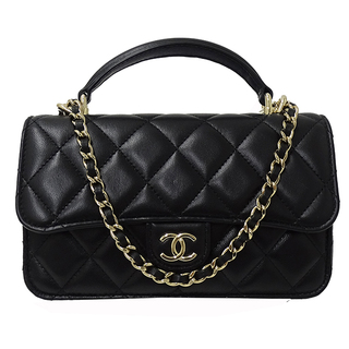 シャネル(CHANEL)のシャネル CHANEL バッグ マトラッセ レディース ブランド ハンドバッグ ショルダーバッグ 2way ラム ブラック 小さめ チェーンショルダー ゴールド金具 コンパクト かわいい 黒 【中古】(ハンドバッグ)