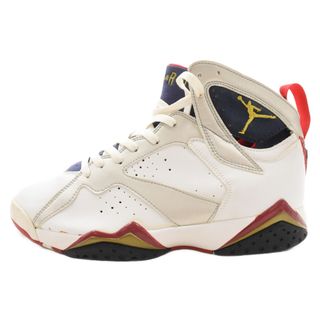 ナイキ(NIKE)のNIKE ナイキ AIR JORDAN 7 RETRO OLYMPIC 2004 304775 171 エア ジョーダン 7 レトロ オリンピック ハイカットスニーカー ホワイト/マルチカラー US9.5/27.5cm(スニーカー)