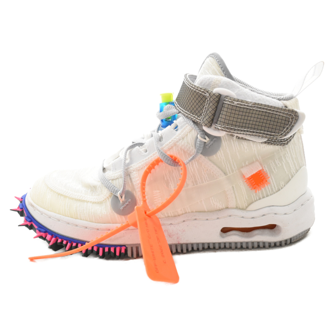 NIKE(ナイキ)のNIKE ナイキ  × OFF-WHITE AIR FORCE 1 MID SP White DO6290-100 オフホワイト エアフォース1ミッドSP ミッドカットスニーカー ホワイト US5.5/24cm レディースの靴/シューズ(スニーカー)の商品写真