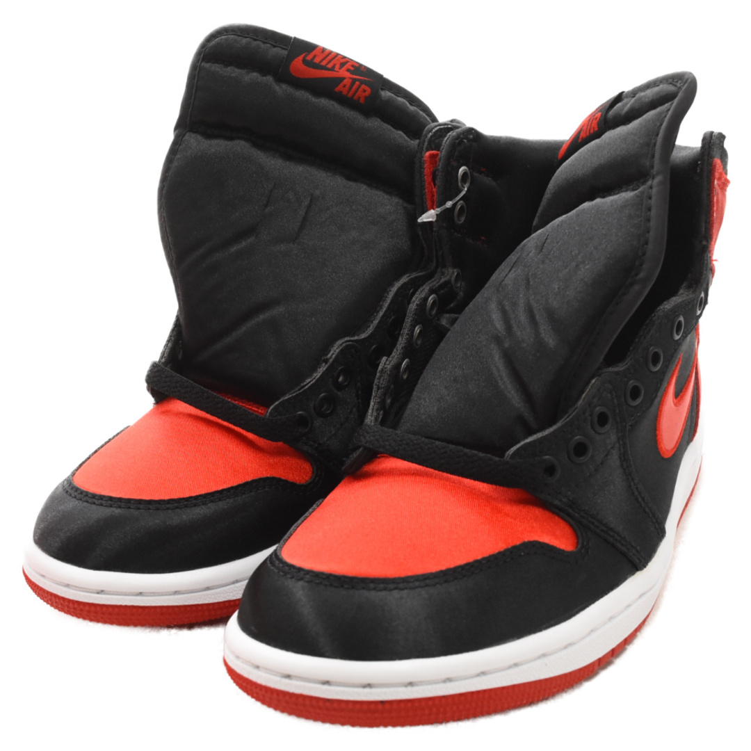 NIKE(ナイキ)のNIKE ナイキ WMNS AIR JORDAN 1 RETRO HI OG Satin Bred FD4810-061 ウィメンズ エアジョーダン 1 レトロ ハイカットスニーカー レッド US6.5/23.5cm レディースの靴/シューズ(スニーカー)の商品写真