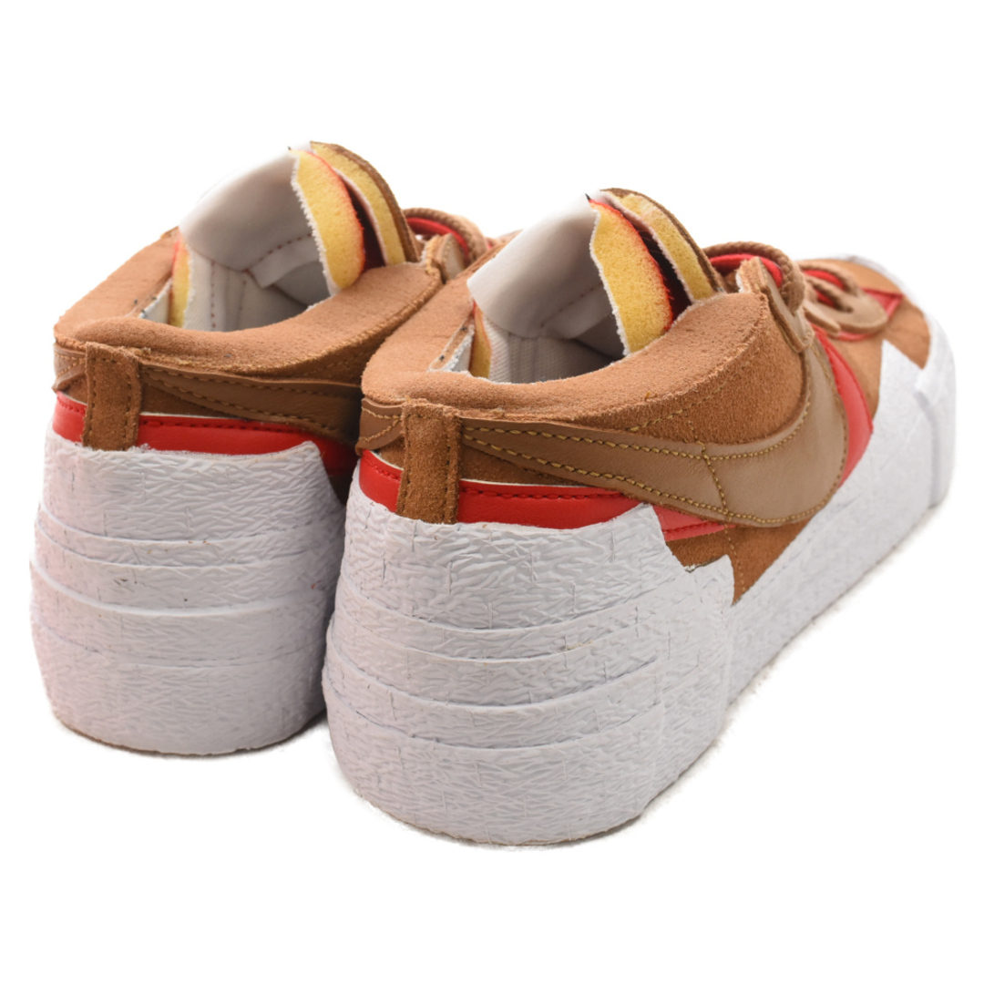 NIKE(ナイキ)のNIKE ナイキ  × SACAI BLAZER LOW BRITISH TAN DD1877-200 サカイ ブレーザー ローカットスニーカー ホワイト/ブラウン US7.5/25.5cm メンズの靴/シューズ(スニーカー)の商品写真