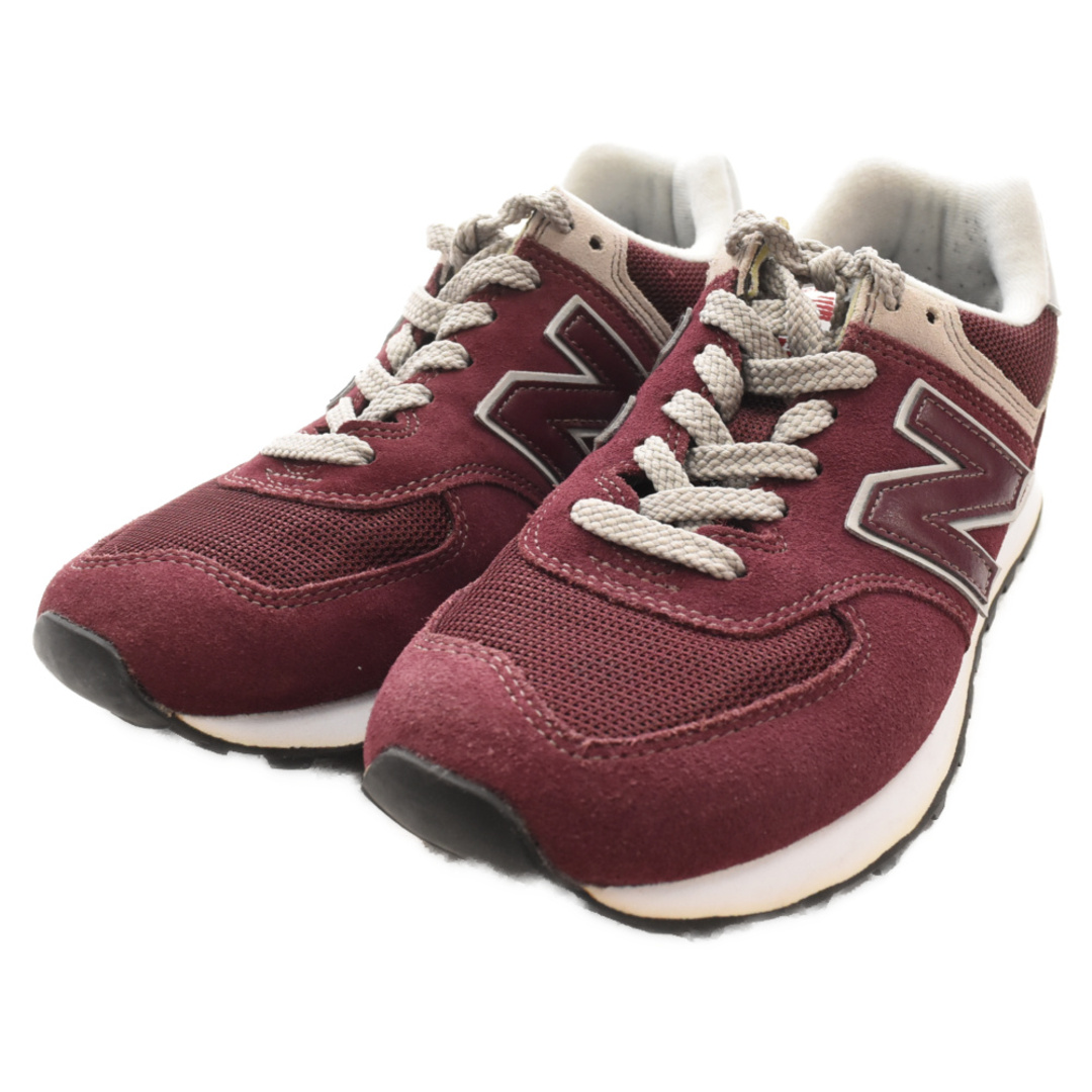 New Balance(ニューバランス)のNew Balance ニューバランス ML574EBG スエード ローカットスニーカー レッド US7/25.0cm メンズの靴/シューズ(スニーカー)の商品写真