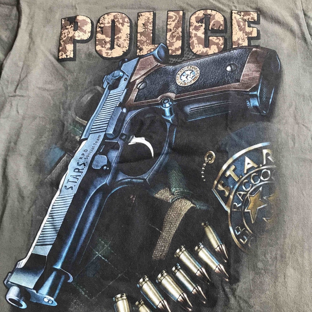 アメリカンTシャツSサイズstarsPOLICE拳銃ロゴGUNモデル メンズのトップス(Tシャツ/カットソー(半袖/袖なし))の商品写真