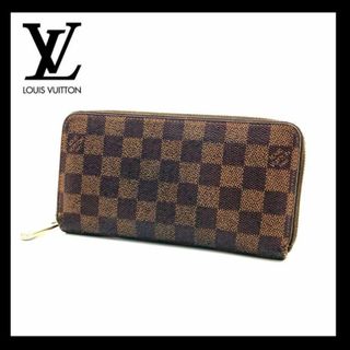 ルイヴィトン(LOUIS VUITTON)の【美品】ルイヴィトン ダミエ ジッピーウォレット ラウンドファスナー 長財布(財布)